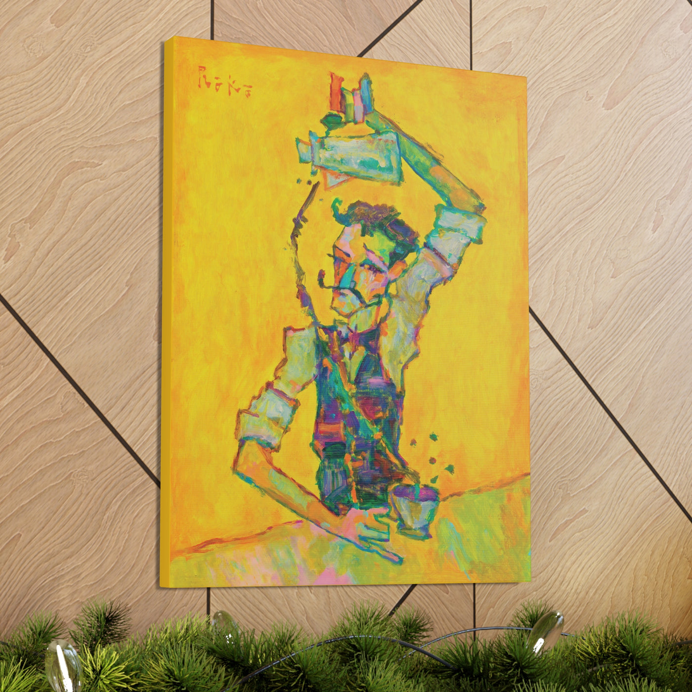 "Le Barista" by Tony Roko, Canvas Gallery Wrap