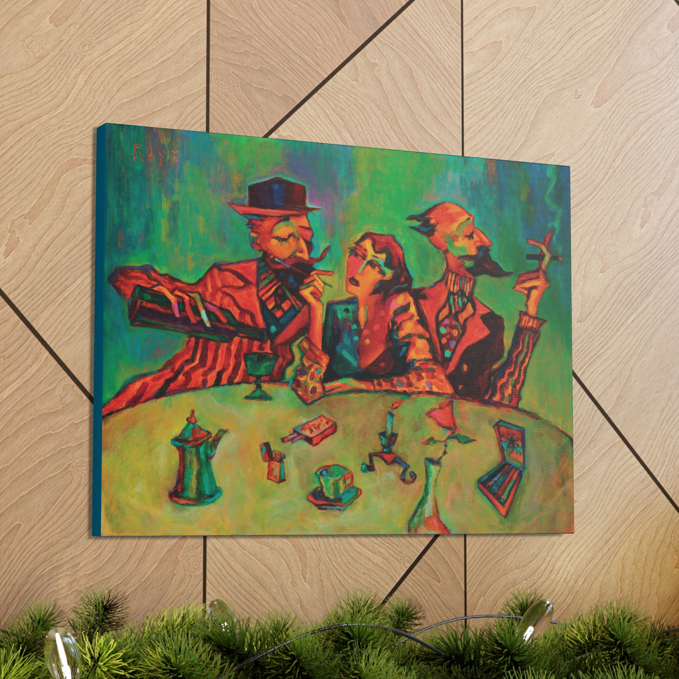 "The Regulars" by Tony Roko, Canvas Gallery Wrap