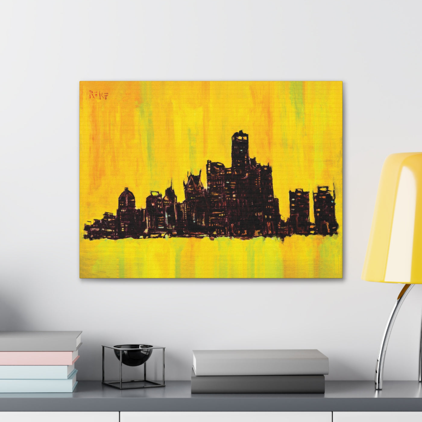 "Cityscape" by Tony Roko, Canvas Gallery Wrap