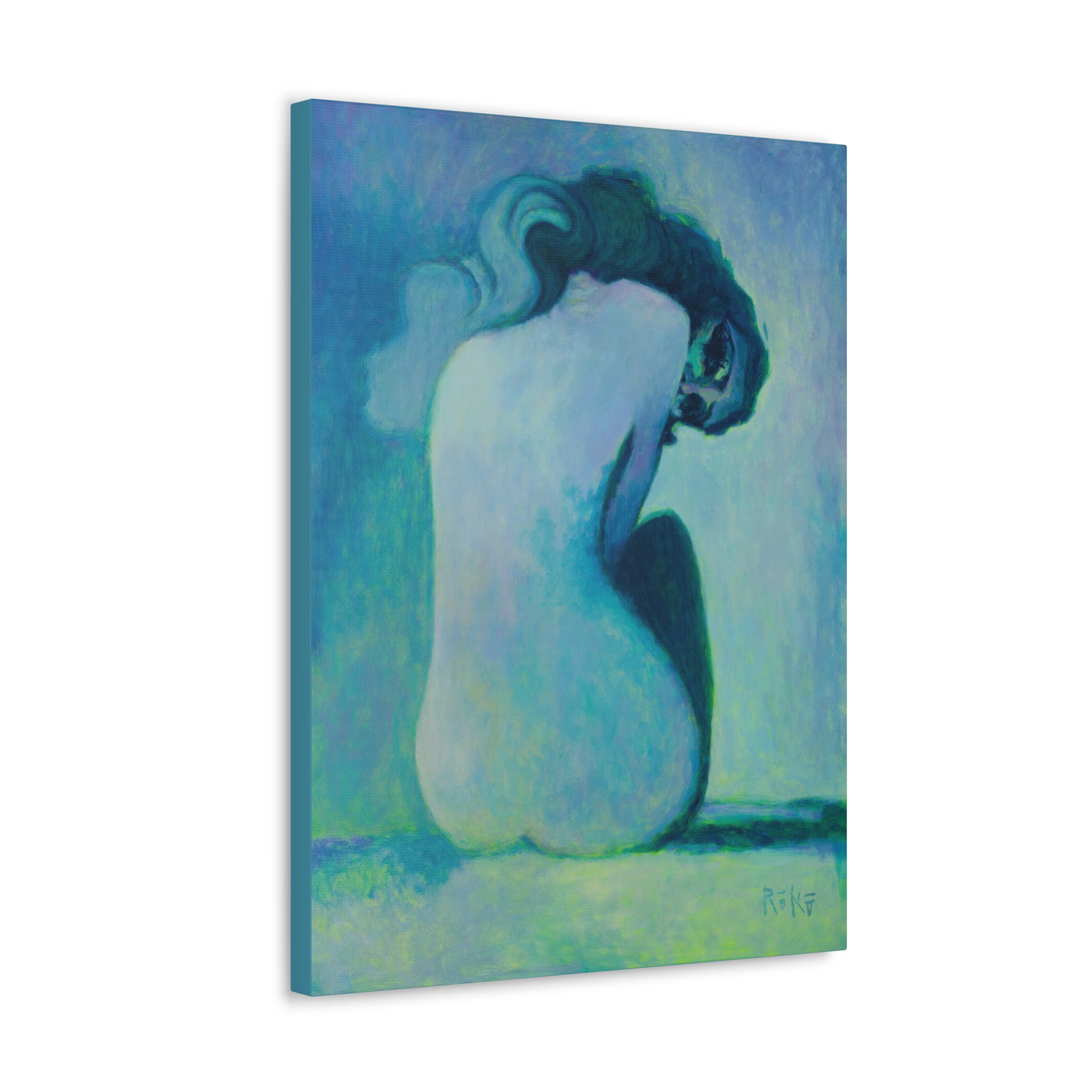 "Seated Nude" by Tony Roko, Canvas Gallery Wrap