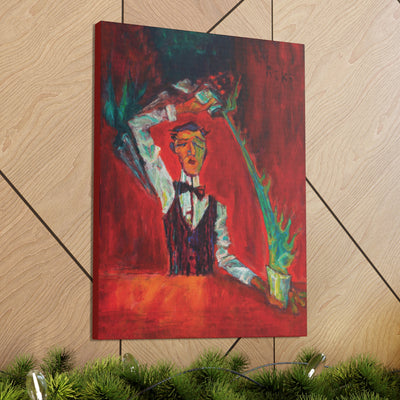 "Blue Blazer" by Tony Roko, Canvas Gallery Wrap