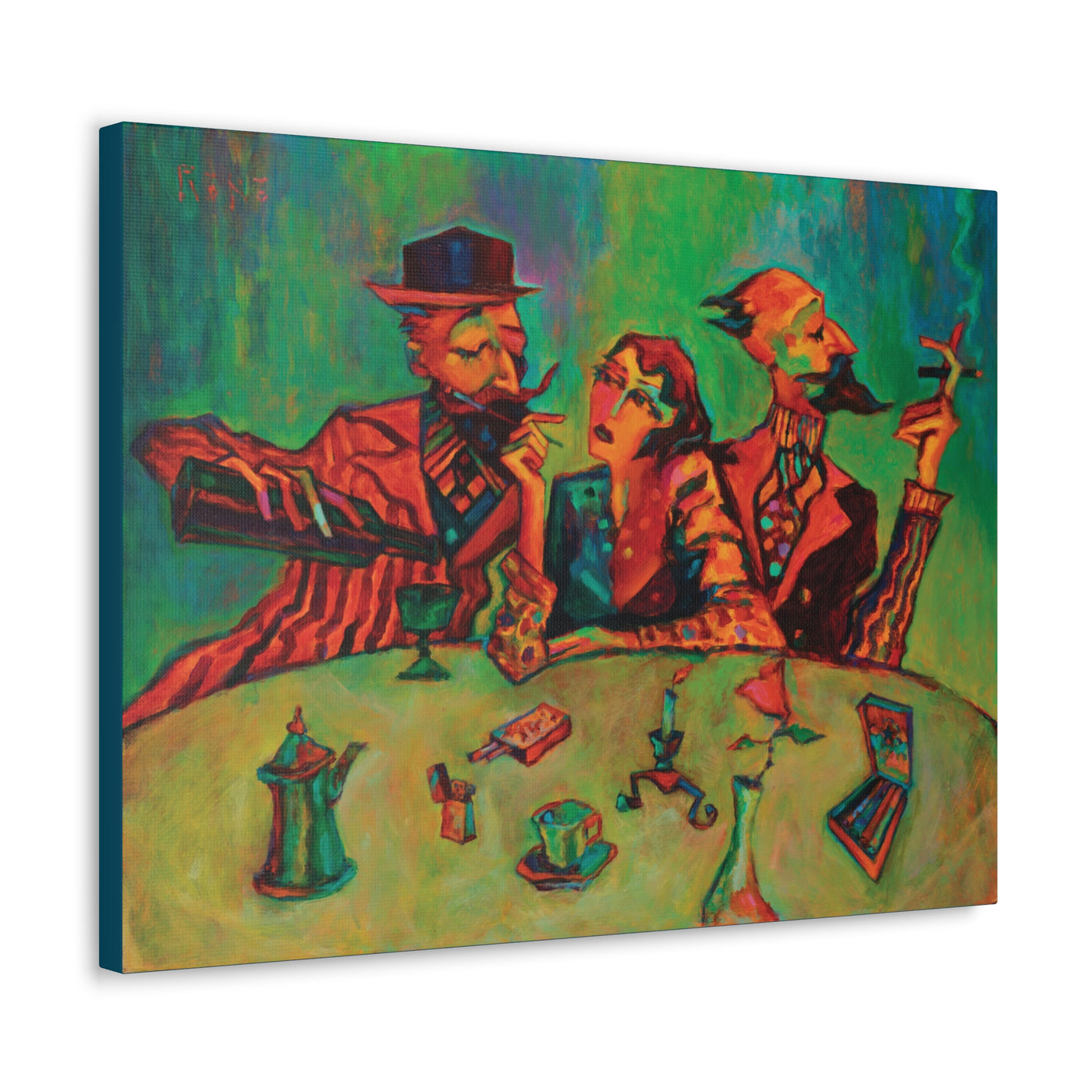 "The Regulars" by Tony Roko, Canvas Gallery Wrap