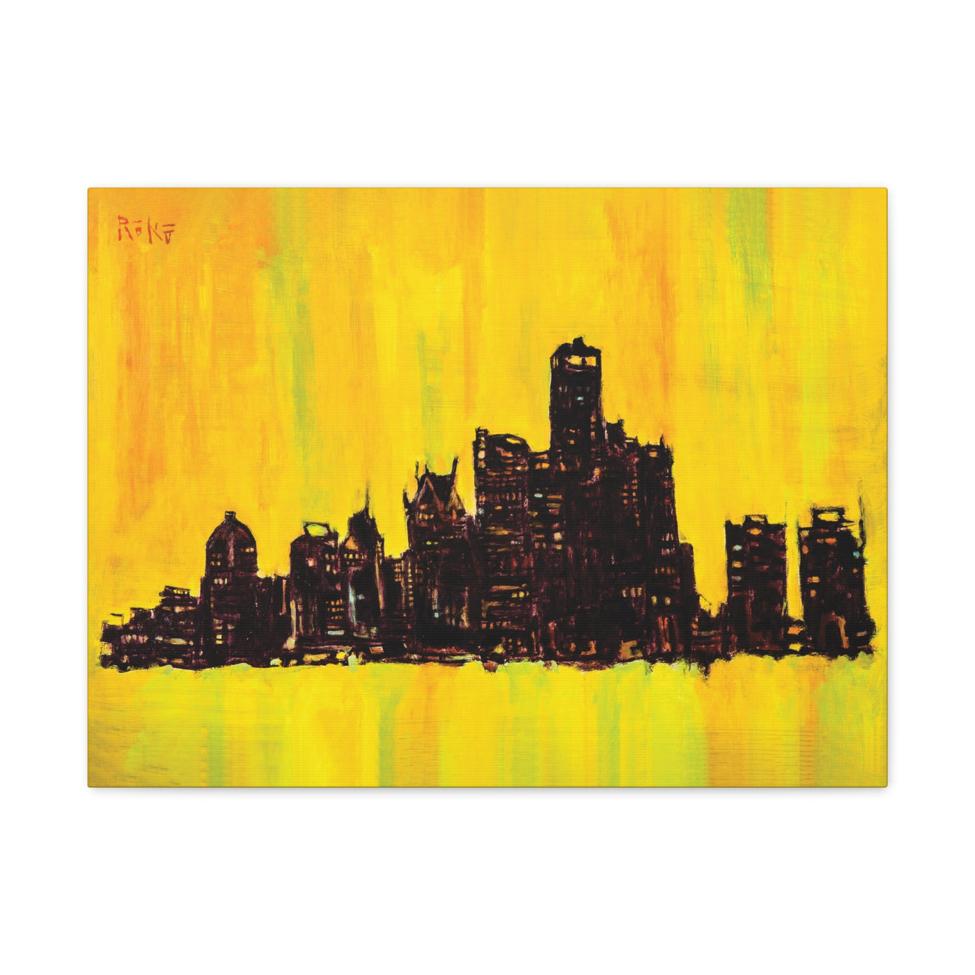 "Cityscape" by Tony Roko, Canvas Gallery Wrap