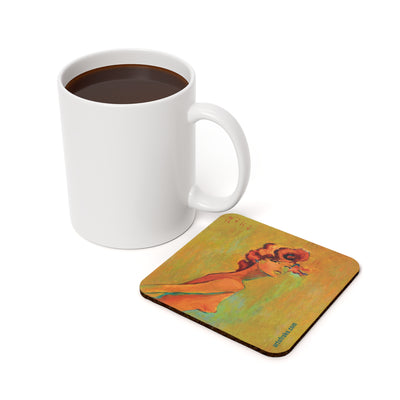 "Backstage" by Tony Roko Cork Back Coaster